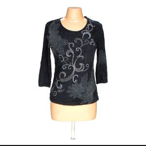 Tommy Hilfiger Floral & Tribal Print 3/4 Tee